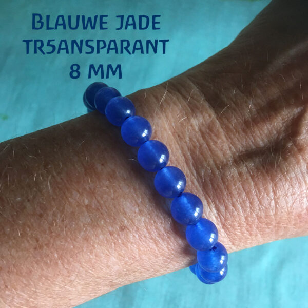 Edelsteen-Blauwe-Jade-transparant-8mm-armbandje-edelsteenkralen-