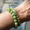 Edelsteen-Chineese-Jade-8mm-armbandje-edelsteenkralen-paars-