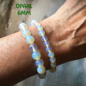 Edelsteen-Opaal-6mm-armbandje-edelsteenkralen-paars-