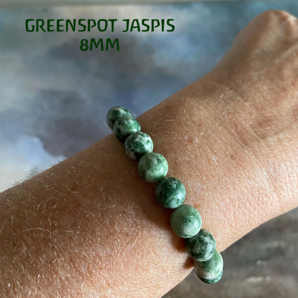 Edelsteen-Greenspot-jaspis-8mm-armbandje-edelsteenkralen-paars-