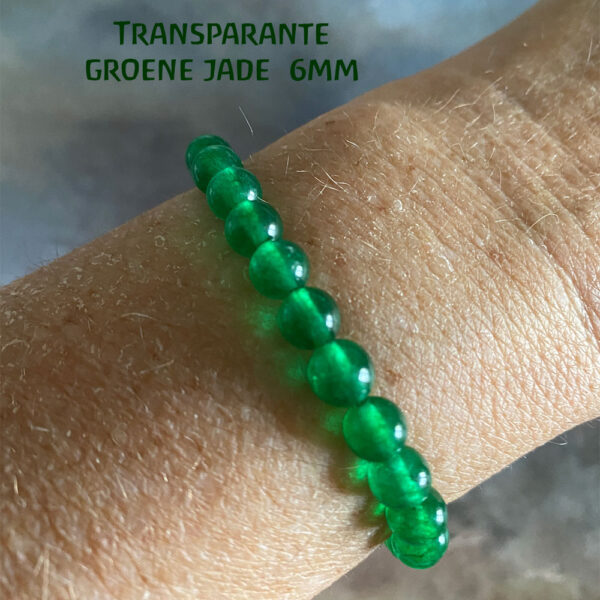 Edelsteen-Transparante-groene-Jade-6mm-armbandje-edelsteenkralen-paars-