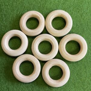 Houten ringen-1- hobby- 24mm